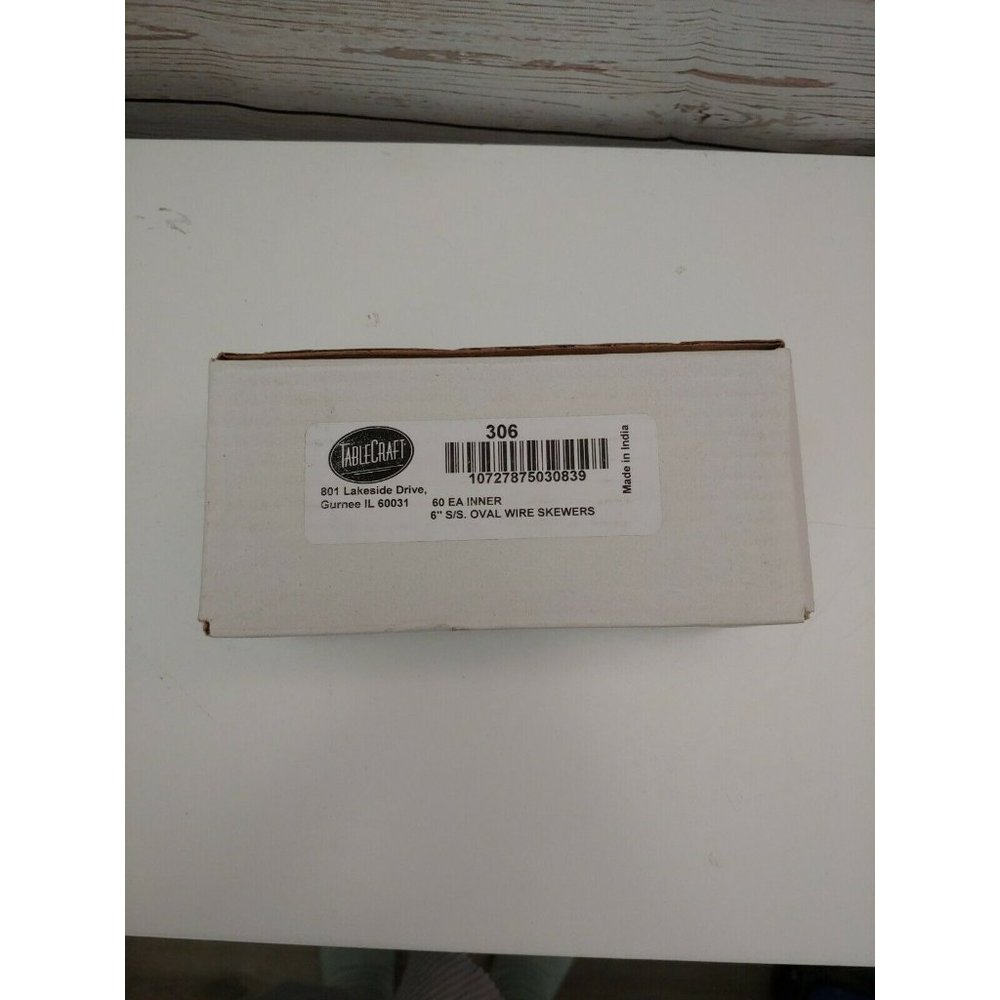 TableCraft Products 306 6" Oval Skewer Stainless S - Picture 3 of 3